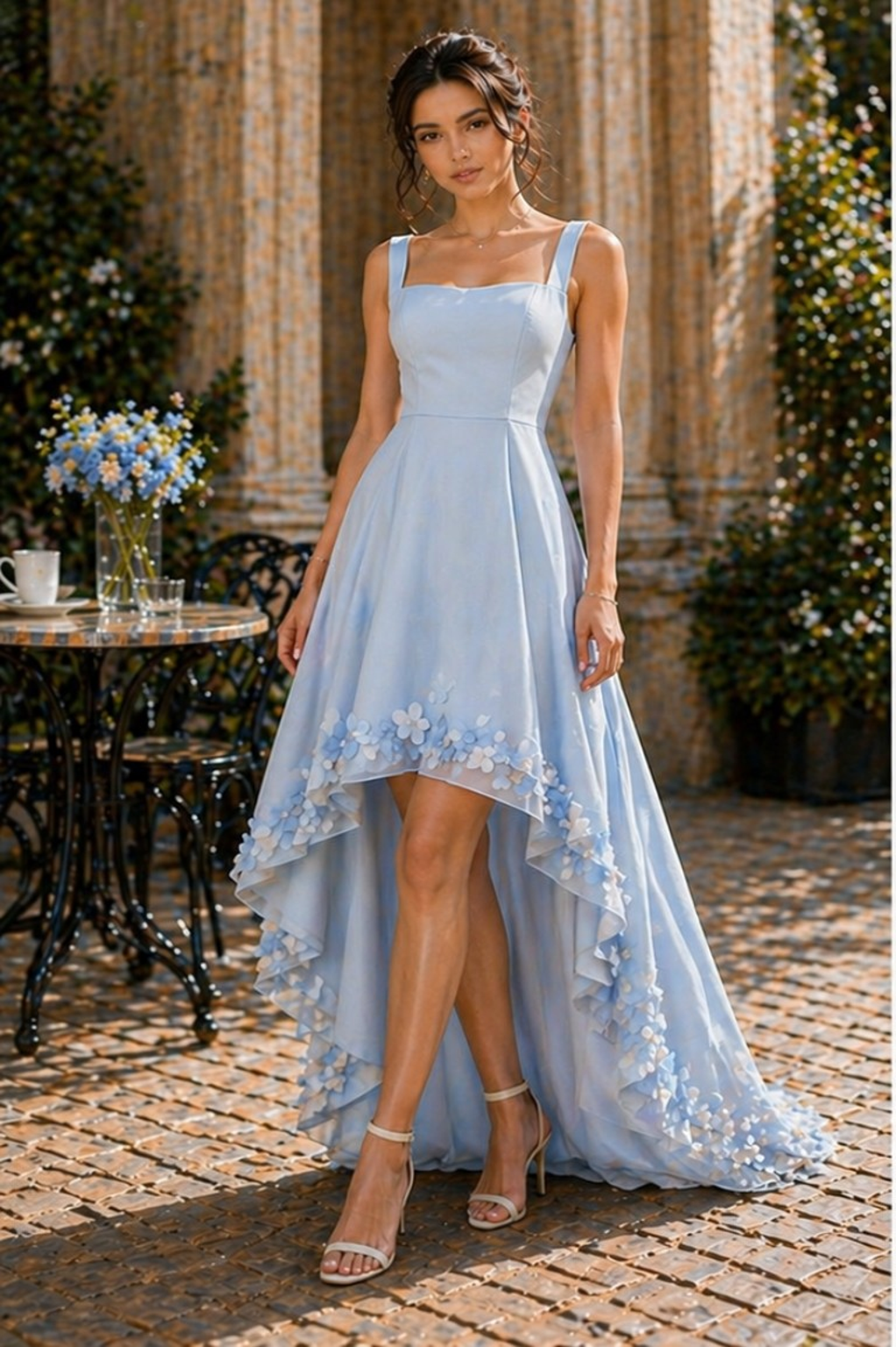 Sky Blossom Couture Dress