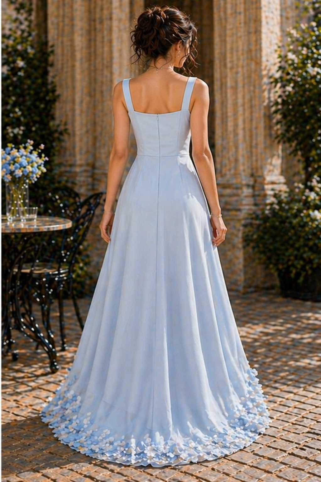 Sky Blossom Couture Dress
