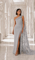 Grey Grace - Elegant Drapping Dress