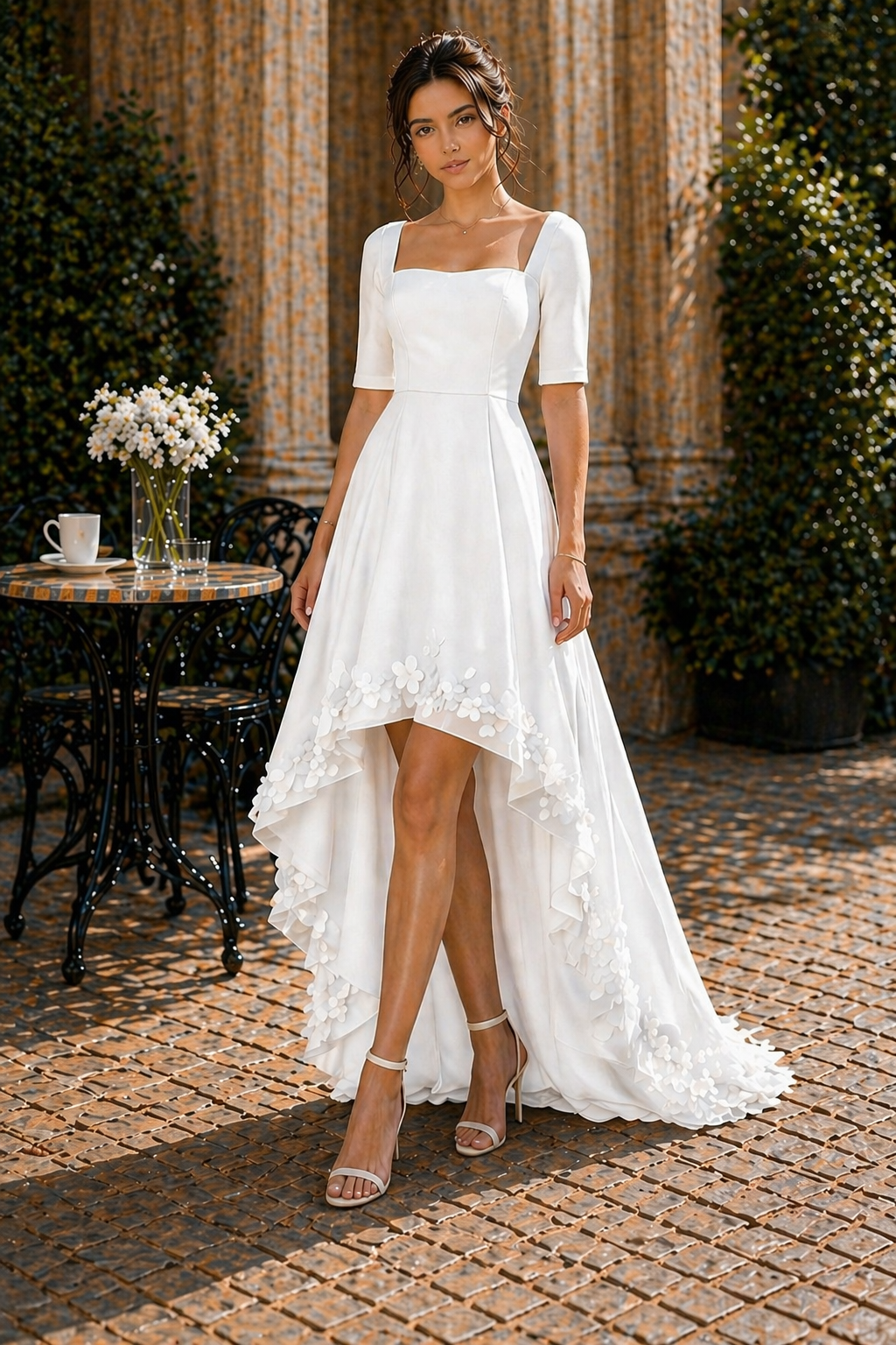 Sky Blossom Couture Dress