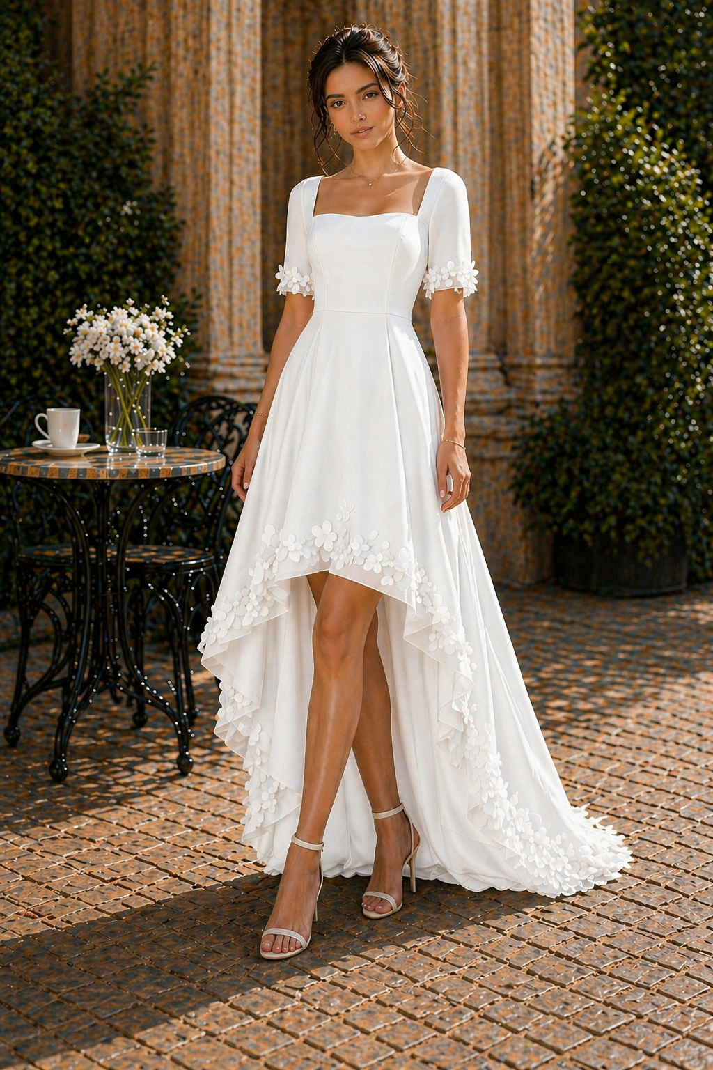 Sky Blossom Couture Dress