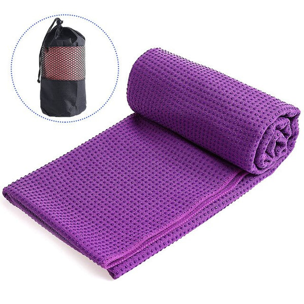 Yoga Towel Nonslip Mat Soft Absorbent Microfiber Blanket Yoga Pilates Foldable Washable for Home Gym Fitness Picnic Camping