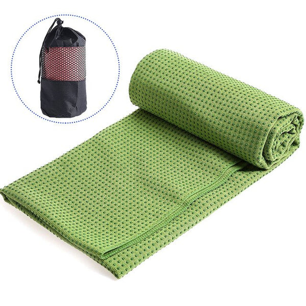 Yoga Towel Nonslip Mat Soft Absorbent Microfiber Blanket Yoga Pilates Foldable Washable for Home Gym Fitness Picnic Camping