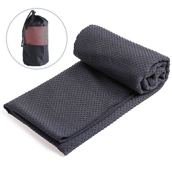 Yoga Towel Nonslip Mat Soft Absorbent Microfiber Blanket Yoga Pilates Foldable Washable for Home Gym Fitness Picnic Camping