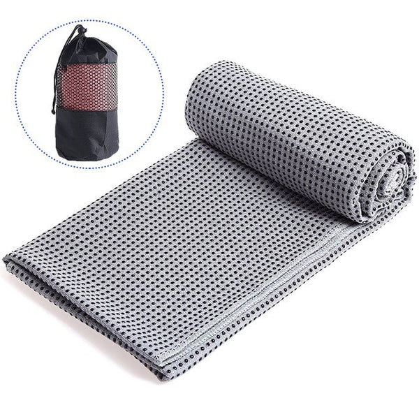 Yoga Towel Nonslip Mat Soft Absorbent Microfiber Blanket Yoga Pilates Foldable Washable for Home Gym Fitness Picnic Camping