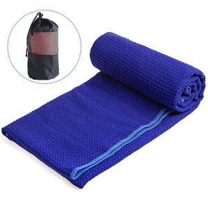 Yoga Towel Nonslip Mat Soft Absorbent Microfiber Blanket Yoga Pilates Foldable Washable for Home Gym Fitness Picnic Camping