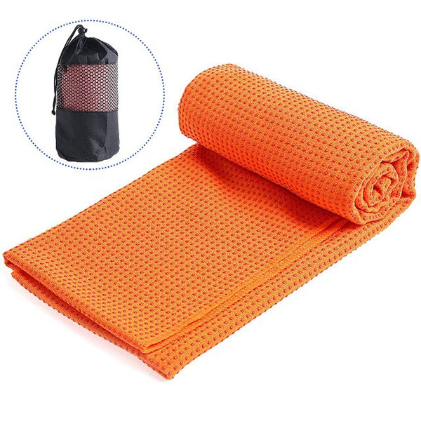 Yoga Towel Nonslip Mat Soft Absorbent Microfiber Blanket Yoga Pilates Foldable Washable for Home Gym Fitness Picnic Camping