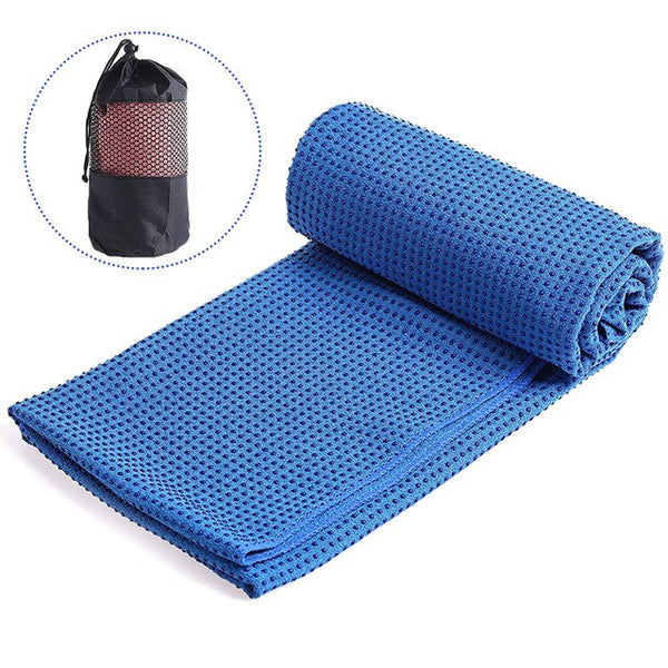 Yoga Towel Nonslip Mat Soft Absorbent Microfiber Blanket Yoga Pilates Foldable Washable for Home Gym Fitness Picnic Camping